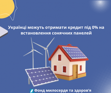 Українці можуть отримати кредит під 0% на встановлення сонячних панелей