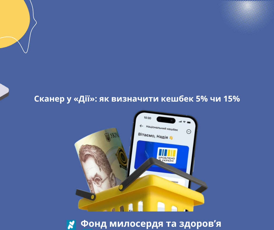 Сканер у «Дії»: як визначити кешбек 5% чи 15%