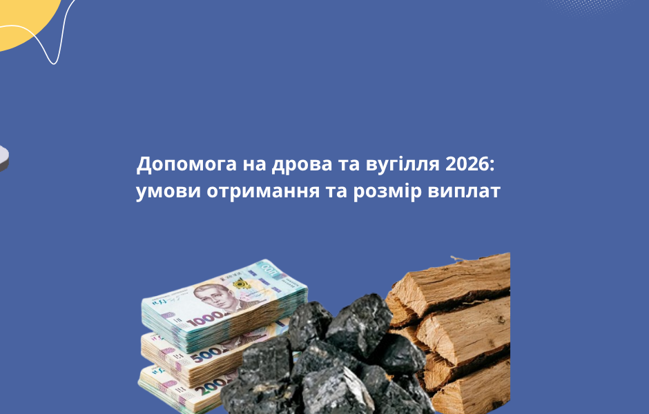 Допомога на дрова та вугілля 2026: умови отримання та розмір виплат