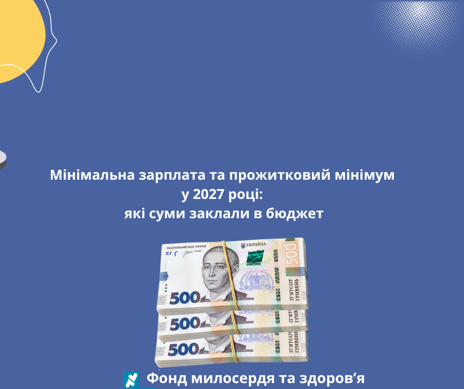 Мінімальна зарплата та прожитковий мінімум у 2027 році: які суми заклали в бюджет