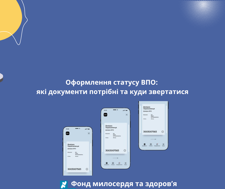 Оформлення статусу ВПО: які документи потрібні та куди звертатися